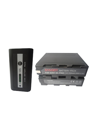 Sony Mc2500 Kamera için 7500 Mah Np-F970 Bataryası