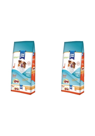 Paw Paw Biftekli Yetişkin Köpek Maması 2 x 15 KG