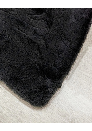 Apex Polo 8706 Antrasit Peluş Düz Şekilli Halı Antrasit