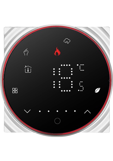 Ranyeek Siyah Akıllı Termostat, 3a Su Isıtma, Dokunmatik Panel, Manuel/programlanabilir Mod, Isı Kontrol Cihazı
