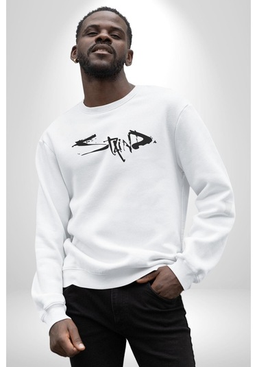 Staind Unisex Beyaz Sweatshirt Beyaz