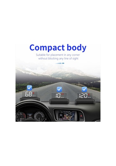Pazly Araba Head-up Display Projektör Dijital Göstergeli Araç Kilometre K19990