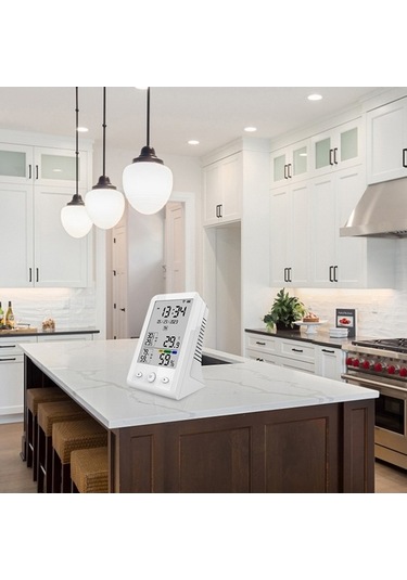 Pazly Tuya Wifi Şarj Edilebilir Termometre Ve Nem Ölçer - Bebek Odası, Ev & Ofis İçin Hava Kalitesi İzleyici