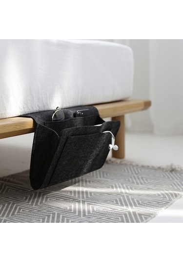 Ulzyvf Yatak Başı Düzenleyici - Çok Amaçlı Felt Cep Organizatör 32x20cm Diğer