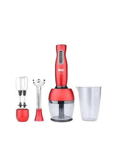 Fakir Lucca Q 1000 W Mikser & Blender Seti Kırmızı Outlet