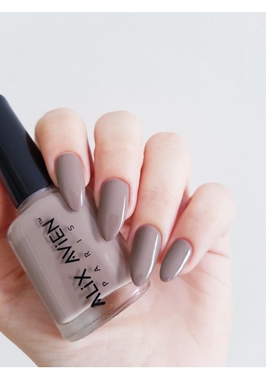Alix Avien Nude Kahve Oje 87 Yüksek Pigmentli Uzun Süreli Kalıcılık Hızlı Kuruma Nail Lacquer 87