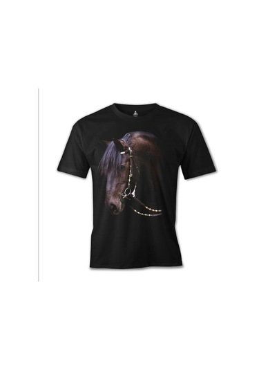 At 2 Siyah Erkek Tshirt