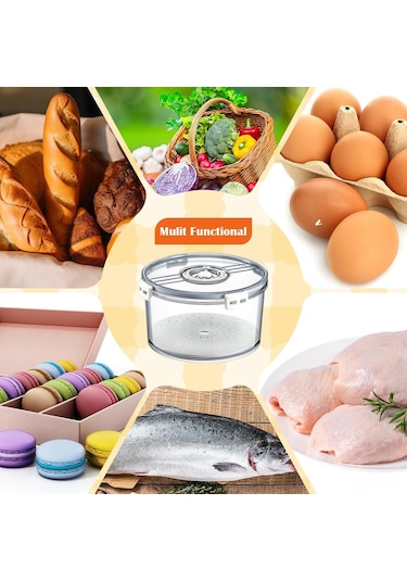 Xindoker Keskin Taşınabilir Pet Cam Renkli Ekmek Depolama Kutusu + Paslanmaz Çelik Ekmek Kapağı Seti - Taze Tutma Özelliği İle Ev Yapımı Ekmek, Pastalar İçin Şeffaf