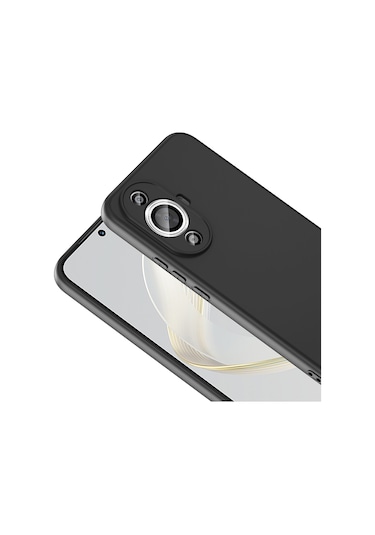 Huawei Nova 12s Uyumlu Kılıf Zore Mara Lansman Kapak-siyah Siyah