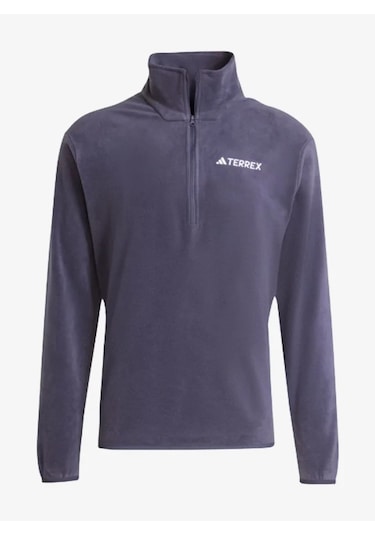 Adidas Jm3123 Multi Essentials 1/2 Zip Fleece Erkek Polar Mor
