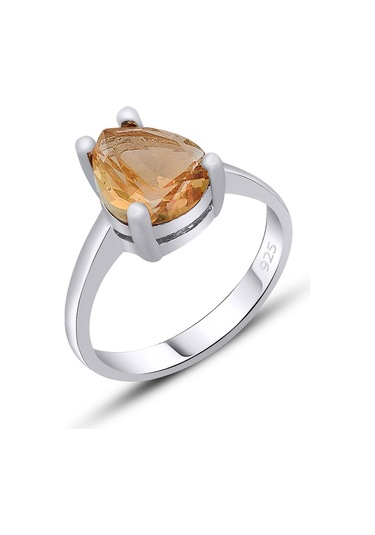 Silvera Telkari Gümüş Zultanit Taşlı Yüzük Damla Model Renk Değiştiren St290 Gümüş