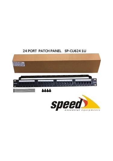 Speed Sp-cu624 24 Port Utp Cat6 Patch Panel