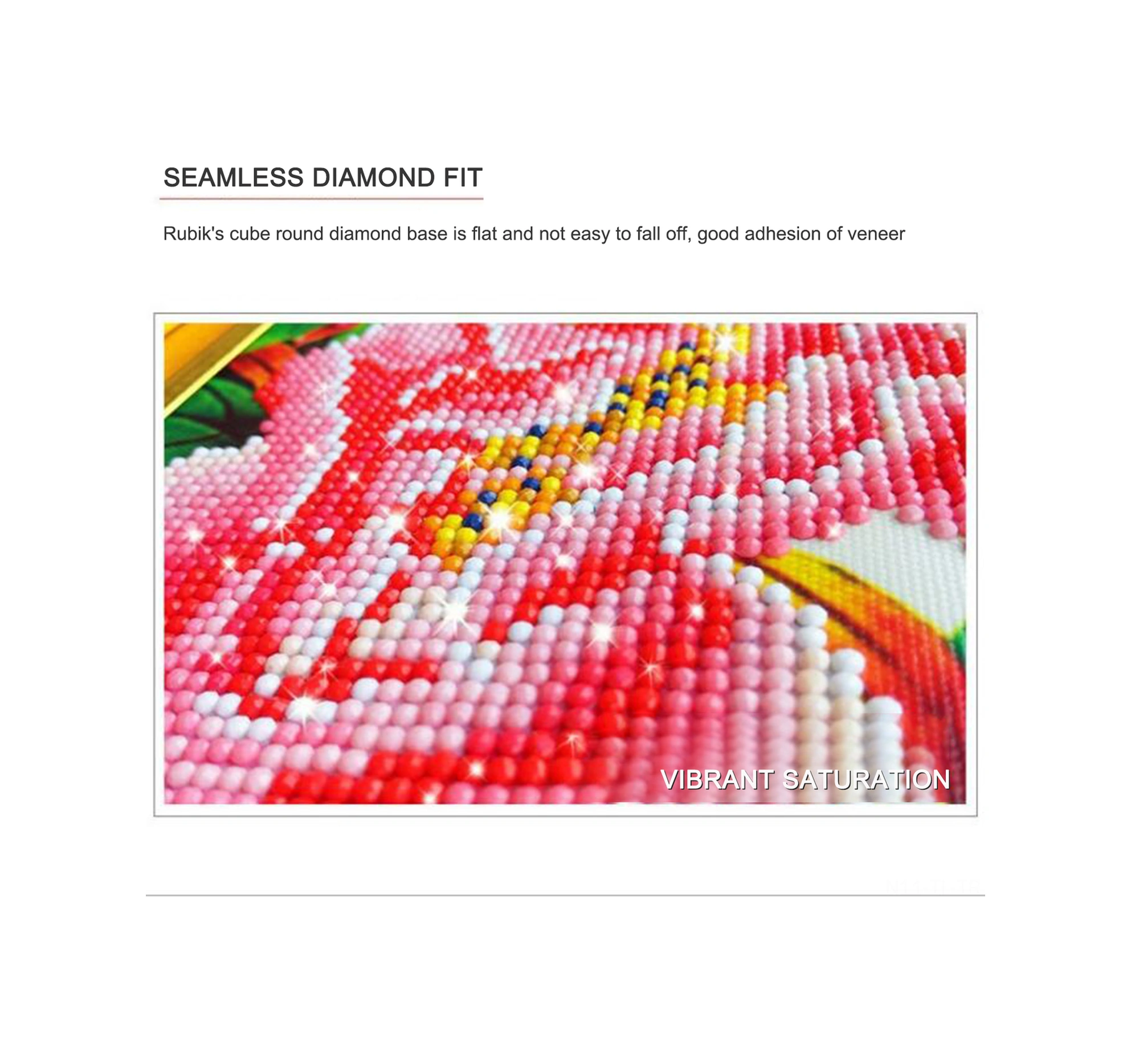 Hombey 30x40cm Zs314 Tam Taşlı Kristal Dekoratif Tablo - Dıy Boyama Seti Ve Araçlar Dahil Siyah