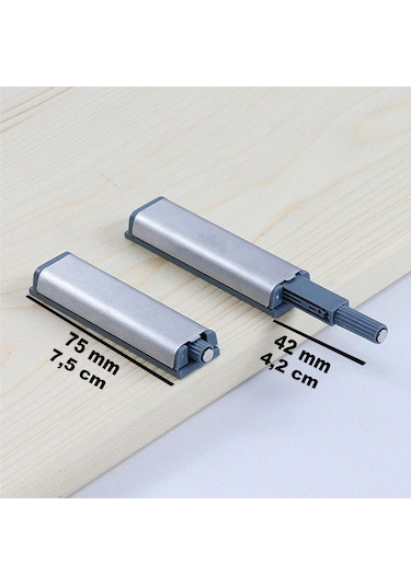 Dolap Kilidi Kapak Bas Aç Hırdavat Mıknatıslı Kapak 8170