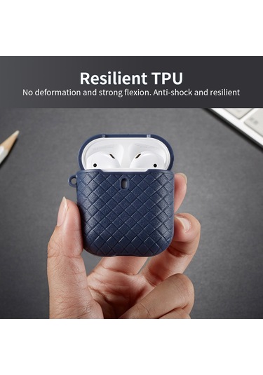 Springsun Hafif Ve Şok Emici Tpu Kılıf - Airpods 1/2 İçin Renkli Koruma Kılıfı Kırmızı