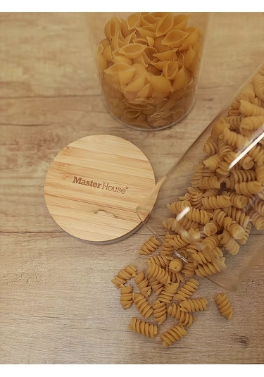 Master House Bambulu Kapaklı 0,7 Lt Cam Kavanozlar 196684466