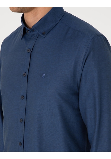 Pierre Cardin Erkek Lacivert Gömlek Desenli 50306996-vr033 Lacivert