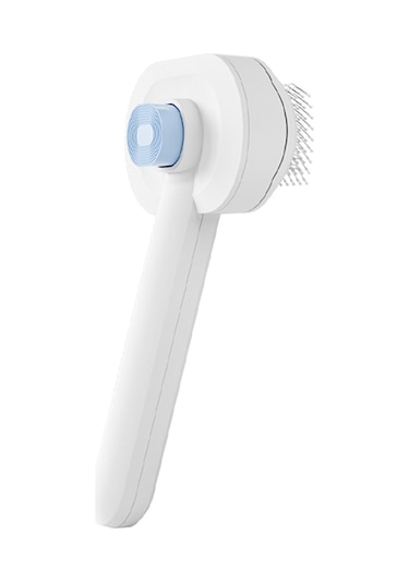 Geekyou Kedi Köpek Universal Abs+paslanmaz Çelik Otomatik Temizleyici Tırnaklı Tarak - Açık Mavi Standart Model