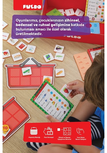 Puedo Shopping List Eşleştirme Ve Hafıza Oyunu