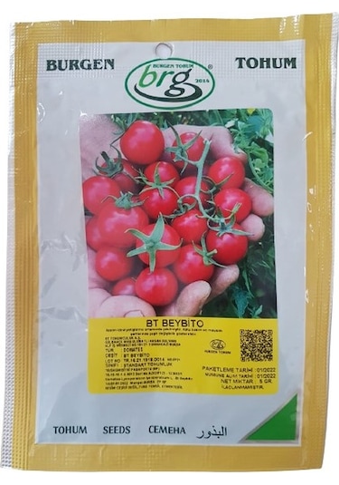 Bt Beybito Cherry Domates Tohumu 5 GR 2022 Üretimli