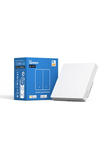 Sonoff M5-2c-86w Matter Akıllı Duvar Anahtarı 2 Kanallı