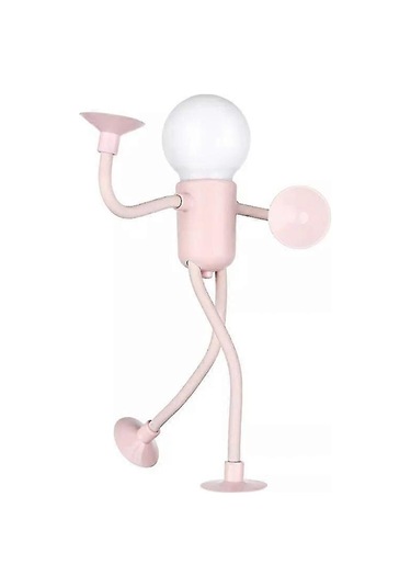 Kalıplanabilir Komik Sporcu Gece Lambası, En Yeni Kendin Yap Şekilli Gece Lambası Pembe