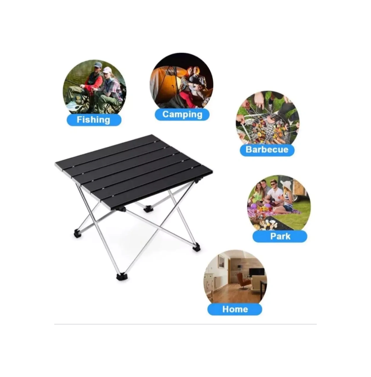 Rustmarket Katlanabilir Turist Masası 209705173 Siyah