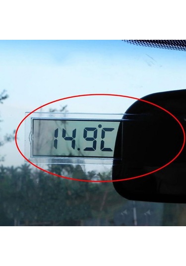 Sıcak Lcd Dijital Termometre Sıcaklık Ölçer Mini Kapalı Açık Vantuz