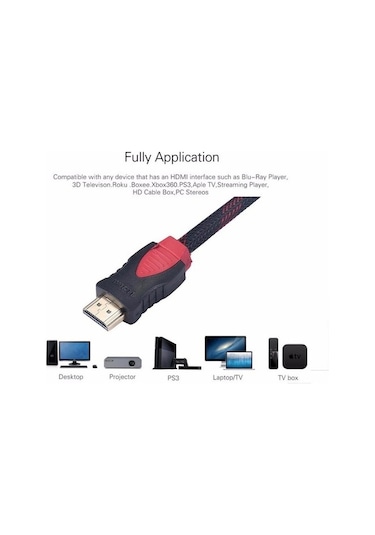 HDMI 1.4B 3D  Kablo Altın Uçlu 10 M