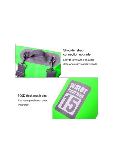 Wondernest Outdoor Su Geçirmez Kuru Çift Omuz Askılı Çanta 15l Mavi, Kapasite: 15l Mavi