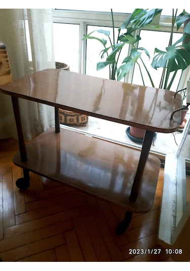 Omeniv Antika Art Deko Servis Arabası Sehpa