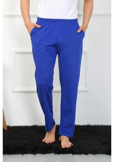 Akbeniz Erkek Pamuk Saks Tek Alt Pijama 27495 Saks Saks Mavi