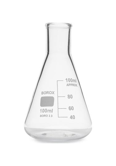 Erlen Cam Dereceli 100 Ml - Erlenmeyer Flask