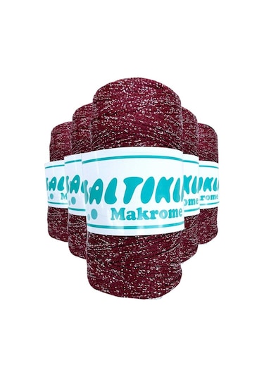 5 Adet Polyester Simli Makrome İpi SG-1560