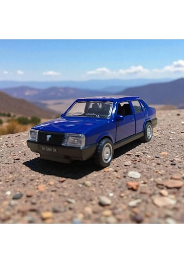 Nostaljik Metal Çek Bırak Mavi Tofaş Şahin Araba Kapılar Açılır Diğer