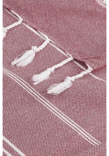 Summer Wind Soft %100 Pamuk Peştemal 100x180 Cm Bordo Çok Renkli