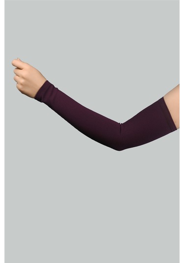 Altobeh Pratik Tesettür Kolluk Penye Kadın Namaz Kolluğu Düz - Mürdüm