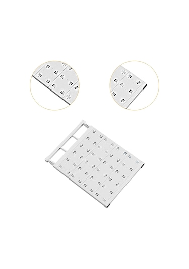 Homyl Genişletilebilir Bölücü Giyim Dolap Rafı 35cmx48cm Beyaz Diğer