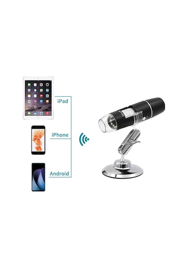 Wifi Usb Dijital El Tipi Mikroskop Kablosuz Endoskop Kamera 8 Ledli