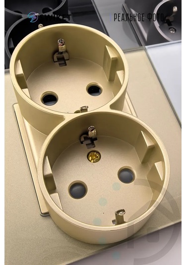 Lajt Haus Çiftli Cam Gömme Topraklamalı Priz 390145018 Çift Priz