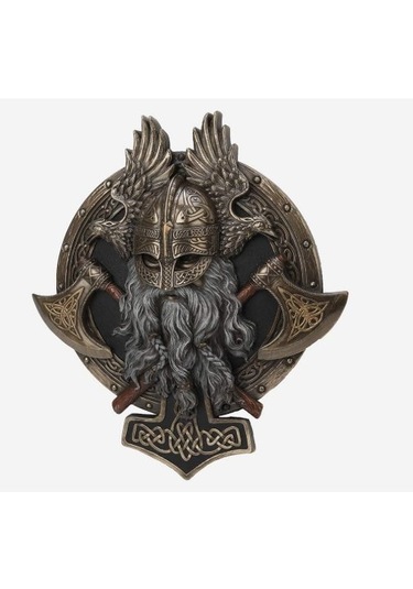 Veronese Design Viking Duvara Asmalı Valhalla Heykeli