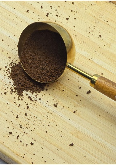 Ahşap Saplı Gold Ölçü Kaşığı Takımı - 2'li Kahve Ölçüm Kaşığı - 30 + 60 Ml Ahşap