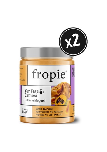 Yer Fıstığı Ezmesi - Lukuma Meyveli 315 Gr X 2 Adet