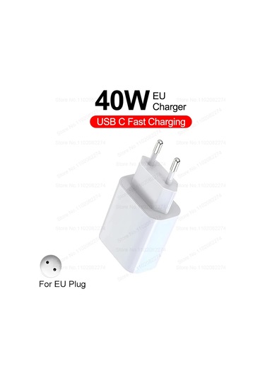 Fukabo40w Pd Hızlı Şarj Cihazı İphone Uyumlu 16/15/14/13/12/11 Pro/xs Max/xr/x Usb-c Şarj Kablosu Ukdistribütör Garantili