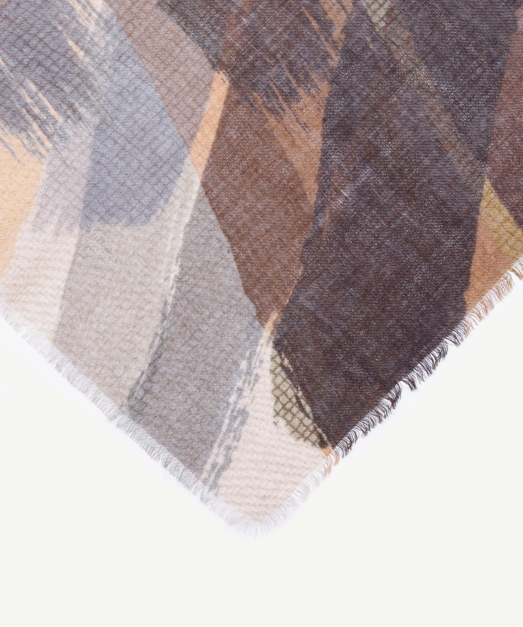 Yargıcı Karışık Desenli Yün Şal 25kksl1065x 320 Çok Renkli