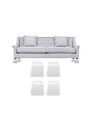 Suntek 4x Mobilya Yükselticiler Çekyat Masa Beyaz-3-inç-4-adet Beyaz 3 İnç 4 Adet