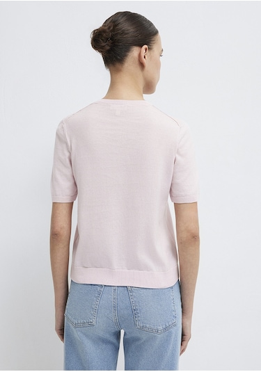 Mavi - V Yaka Pembe Kazak 1710868-70969 Pembe