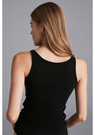 Penti Siyah Basic Kalın Askılı Atlet