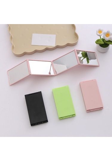 Suntek Kendi Saç Kesim Aynası Kompakt Katlanır Ayna Pembe Pembe