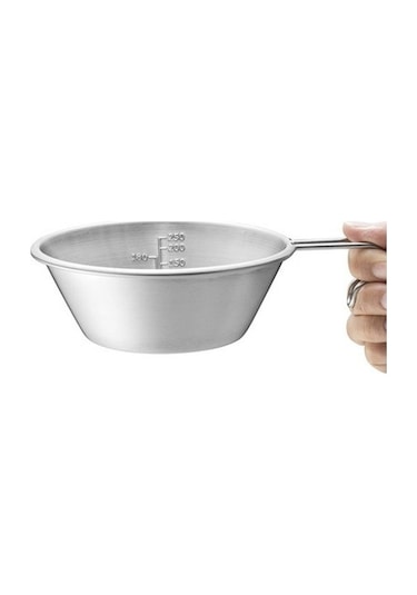 Bloomnest Yüksek Kaliteli Açık Hava Paslanmaz Çelik Kase Kamp Kupası 500ml Taşınabilir Piknik Tenceresi Gümüş Gümüş Gümüş